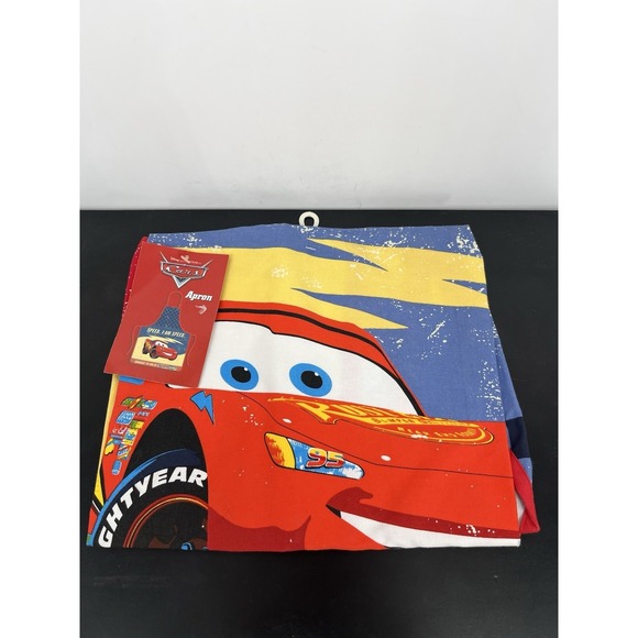 The Unbranded Brand Other - Adult sized Cars Apron / Smock — Featuring Lightning McQueen C3